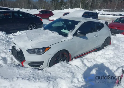 2019 Hyundai Veloster N z USA, uszkodzony, nr VIN KMHT36AH3KU003008
